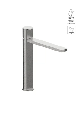 BORGIA 89040A - Countertop single handle stainless steel washbasin tap by Rubinetterie Frattini - view 3